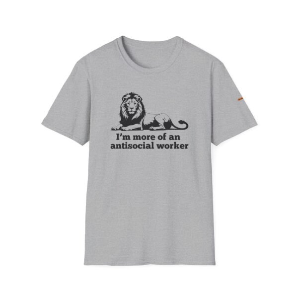AntiSocial Worker - Unisex Softstyle T-Shirt - Image 9
