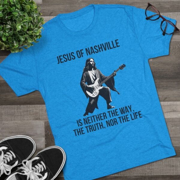 Jesus of Nashville - Comfy Unisex Tri-Blend Crew Tee - Image 5