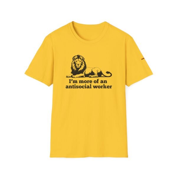 AntiSocial Worker - Unisex Softstyle T-Shirt - Image 11