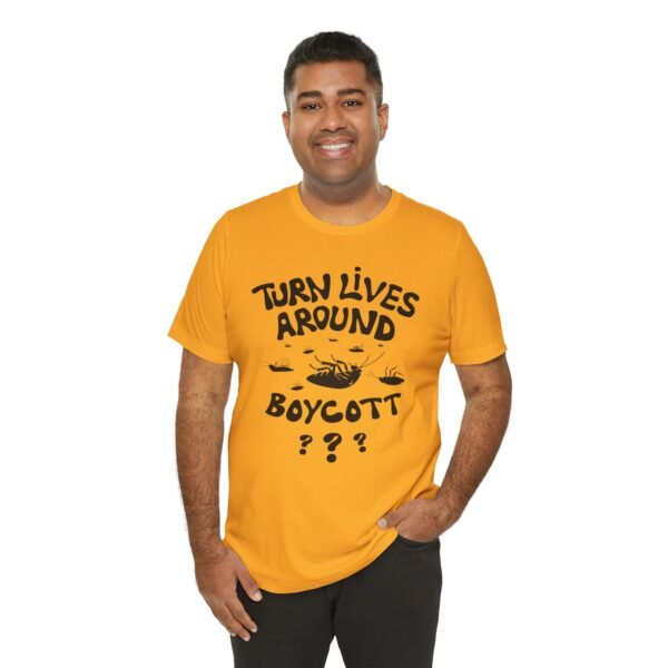 Boycott Something - Society Is on Its Back - Unisex Jersey Short Sleeve Tee - Image 2