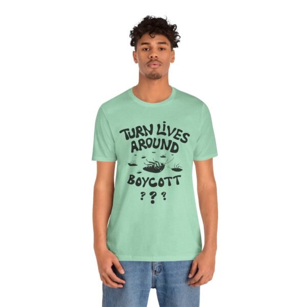 Boycott Something - Society Is on Its Back - Unisex Jersey Short Sleeve Tee - Image 4