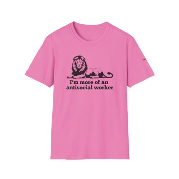 AntiSocial Worker - Unisex Softstyle T-Shirt - Image 15