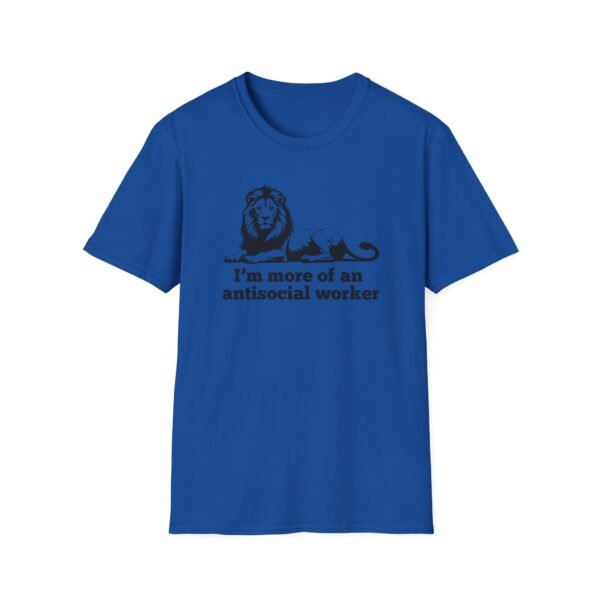 AntiSocial Worker - Unisex Softstyle T-Shirt - Image 13