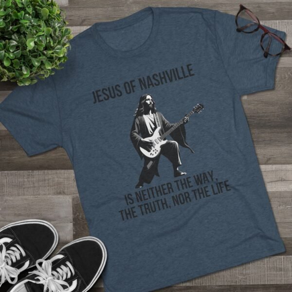 Jesus of Nashville - Comfy Unisex Tri-Blend Crew Tee - Image 7