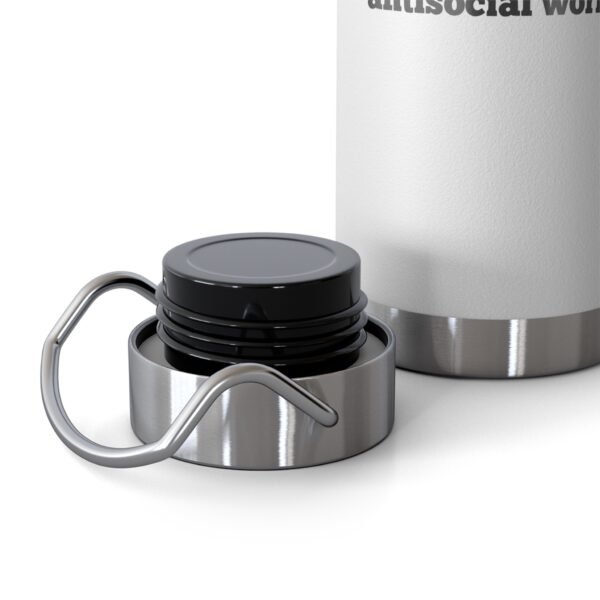 AntiSocial Worker - Copper Vacuum Insulated Bottle, 22oz - Image 7