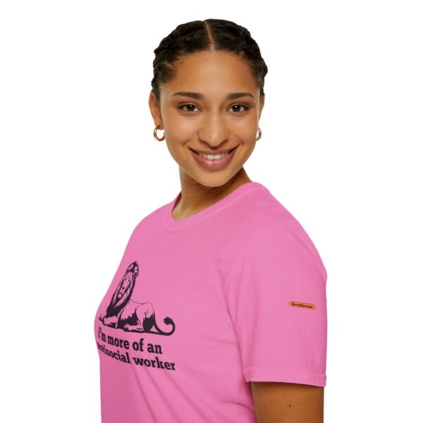 AntiSocial Worker - Unisex Softstyle T-Shirt - Image 16