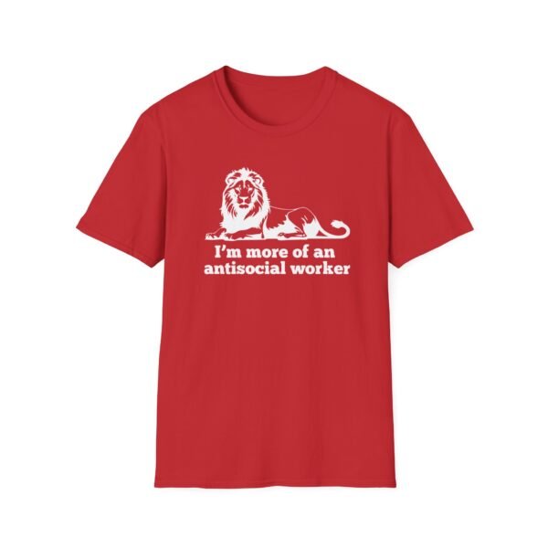 AntiSocial Worker - Unisex Softstyle T-Shirt - Image 18