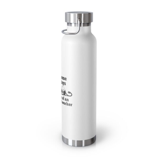 AntiSocial Worker - Copper Vacuum Insulated Bottle, 22oz - Image 3
