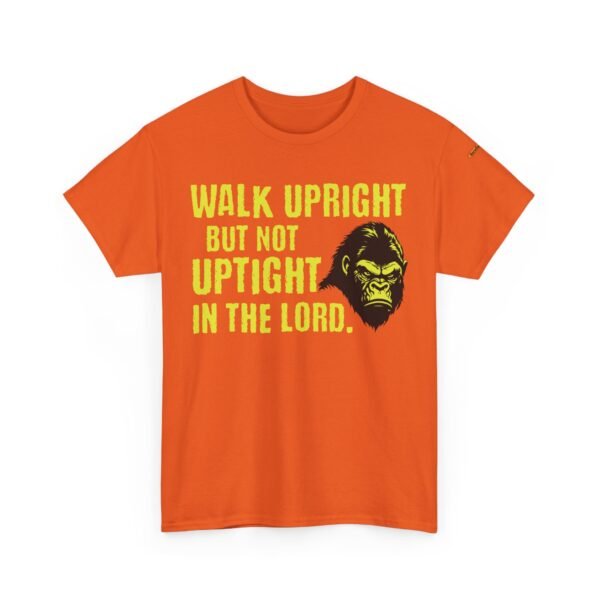 Funny Religious Unisex Tee: Walk Upright Not Uptight in the Lord - Image 3