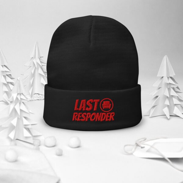 Fun Last Responder Embroidered Beanie - Image 3