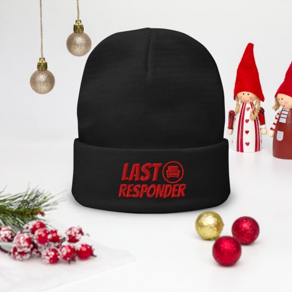 Fun Last Responder Embroidered Beanie - Image 2