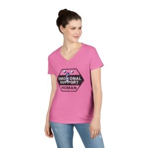 Emotional Support Human V-Neck Tee