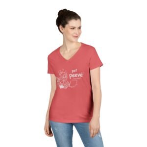 Pet Peeve V-Neck Tee — Funny Work Humor T‑Shirt for Women